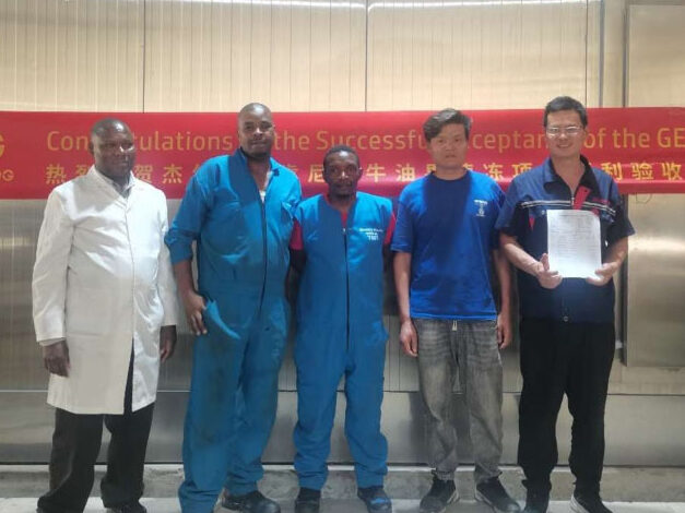 avocado chunks processing plant customer group photo