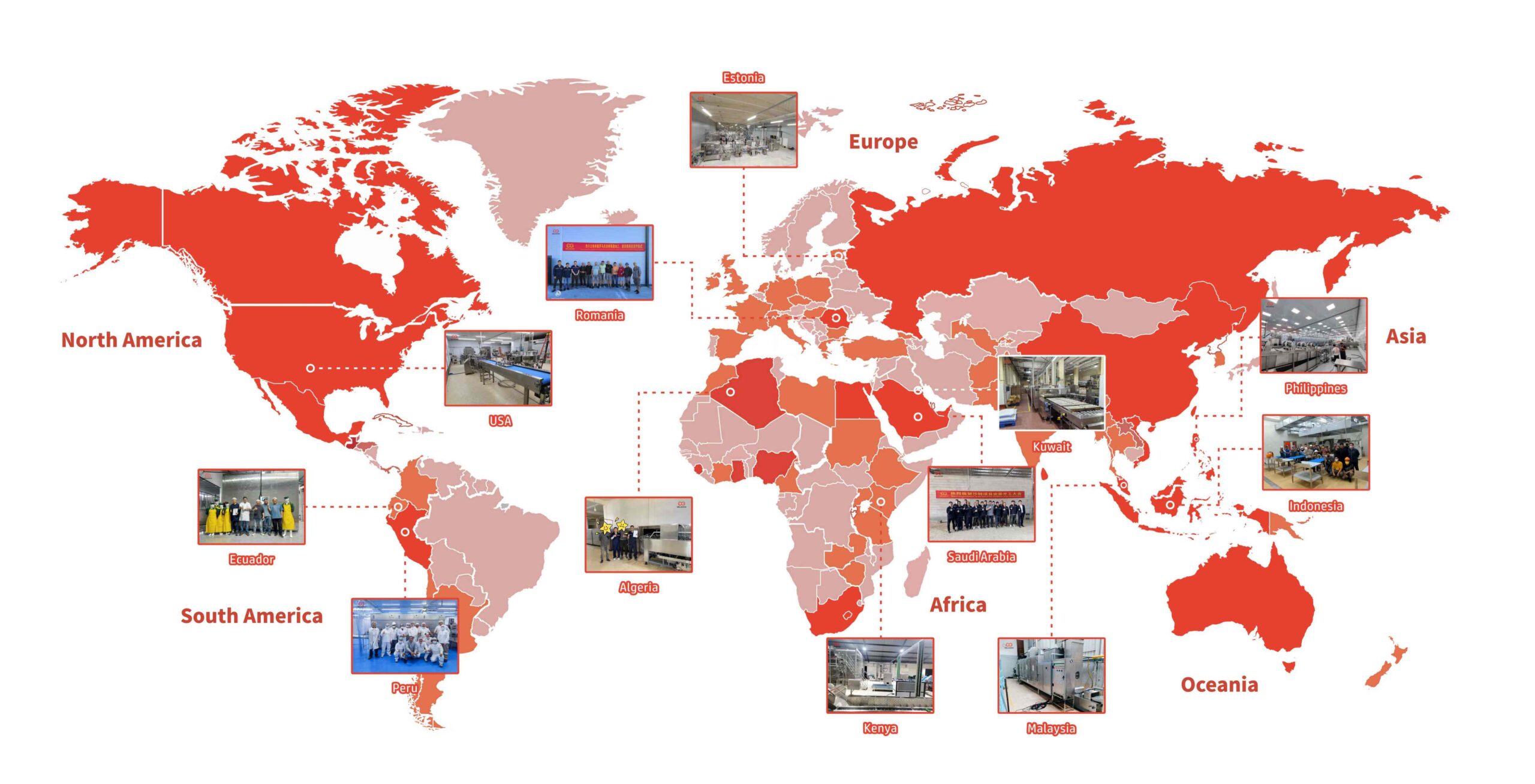 delivery and installation map