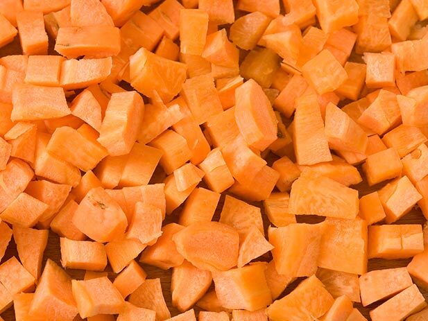 frozen diced carrot