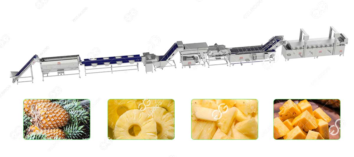 frozen pineapple production line