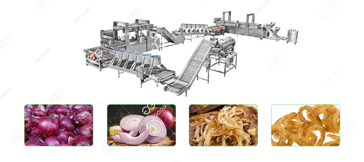 onion frying machine