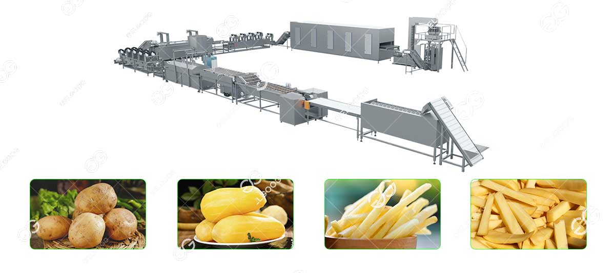 Fresh Cut French Fries Processing line